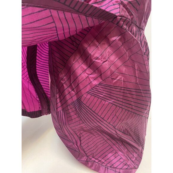 W's Med BROOKS Run Happy Burgundy Track Zip Lightweight/Wind Resist Jacket - Picture 10 of 11